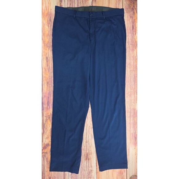 Nike Golf Dri-Fit Navy Standard Fit Pants 36x34 Mens Lightweight Polyester Blend - Picture 1 of 8